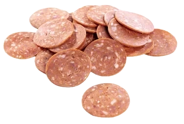 Jæder Pepperoni kokt oppskåret