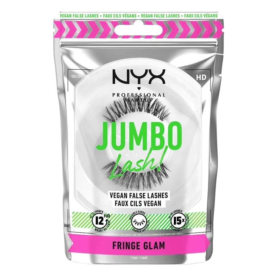 NYX PROFESSIONAL MAKEUP Jumbo Lash! Vegan False Lashes Fringe Glam Fringe Glam