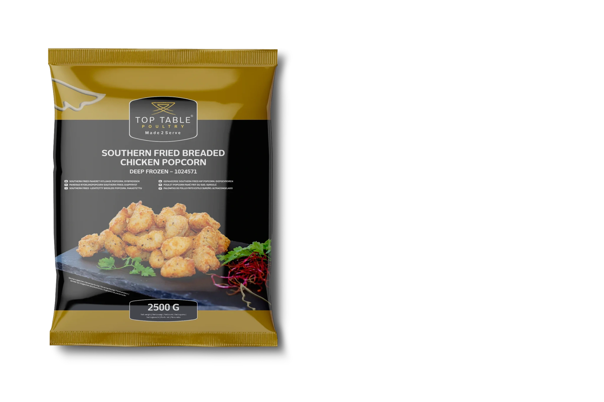 Panerad kycklingpopcorn southern fried