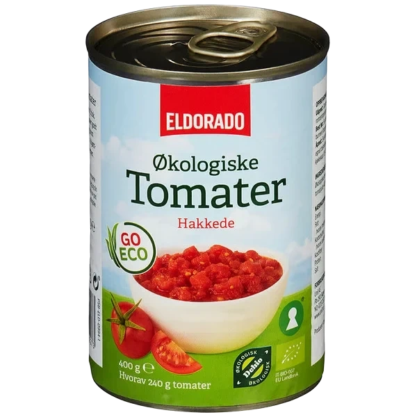 Tomater Hakkede Økologisk 400g Go Eco