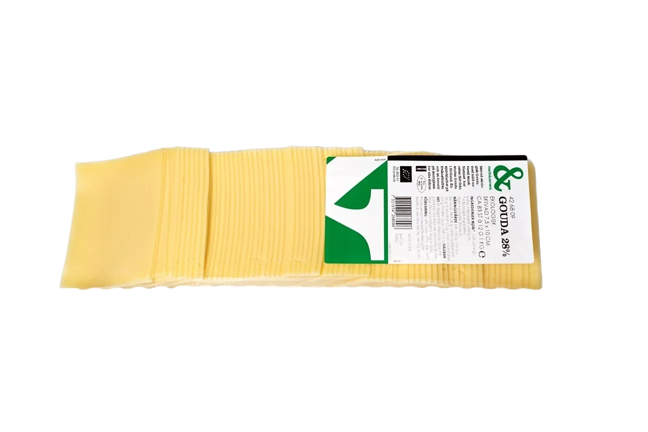 Gouda 28 % skivad Ekologisk