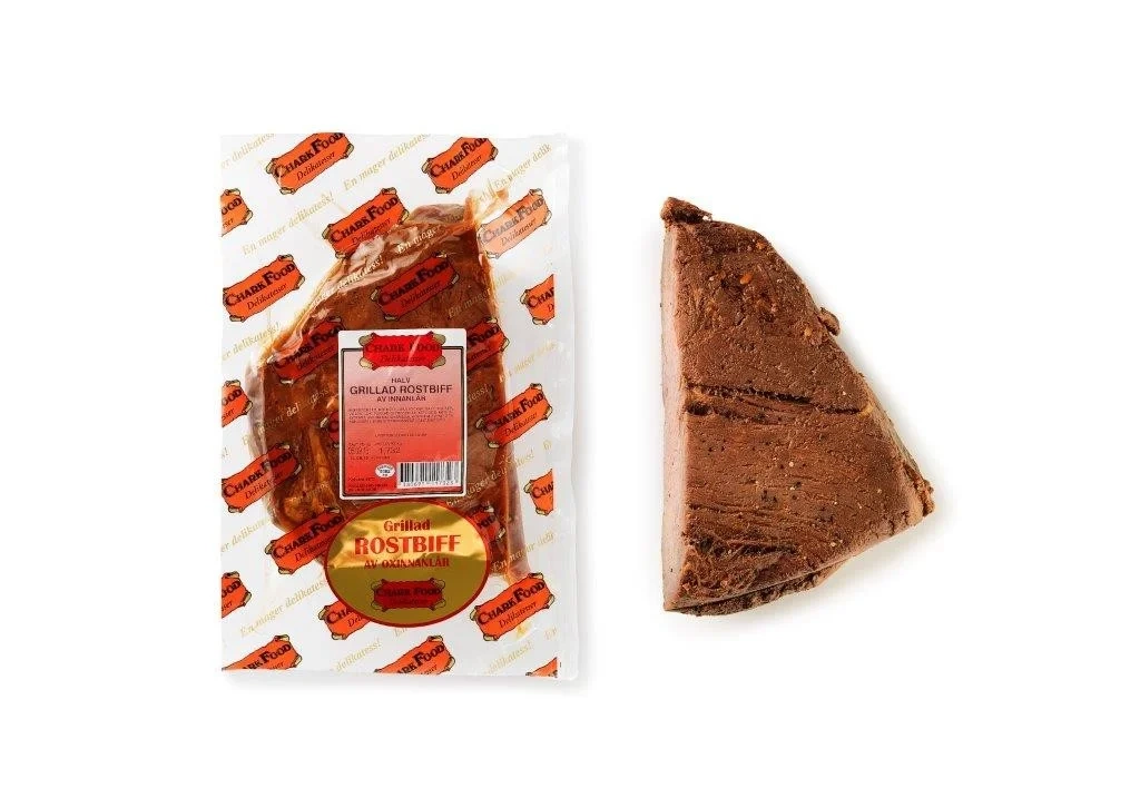 Grillad Rostbiff av innanlår Halv