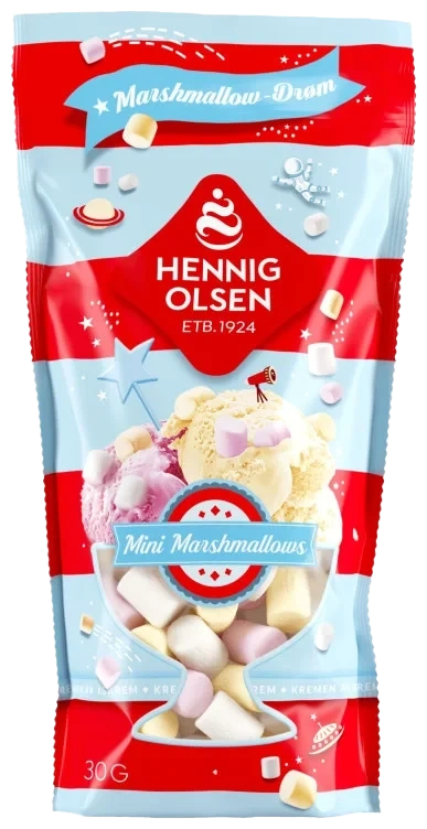 Strøssel Marshmallow 30g Hennig-Olsen