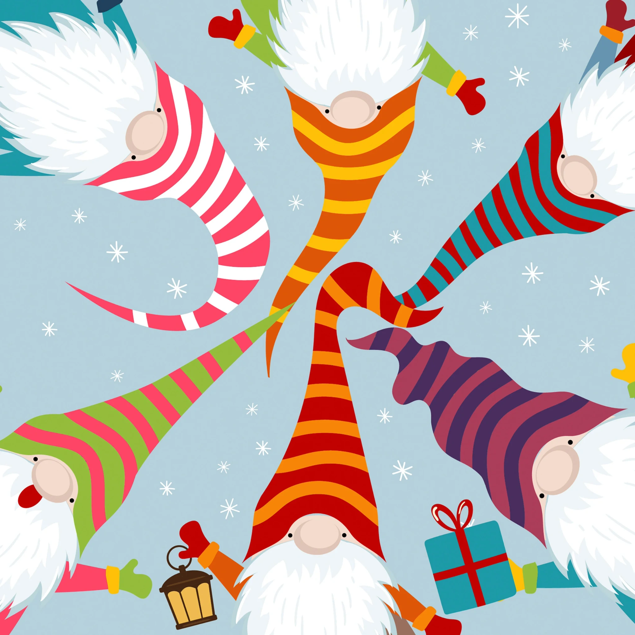 Tissue-Serviette Nordic Santas