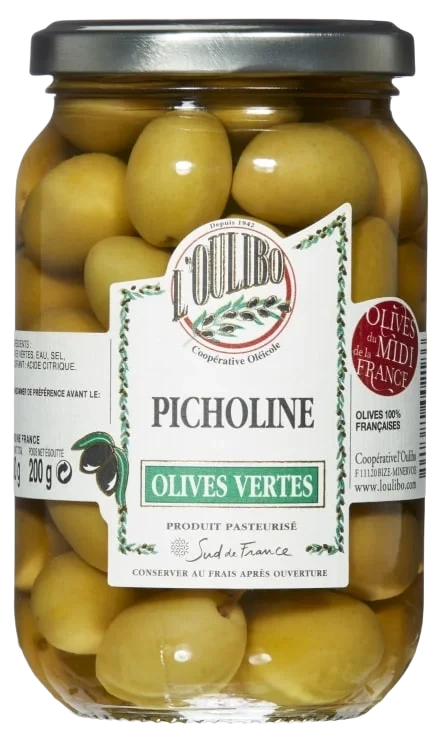 Oliven Franske Naturell 380g Picholine