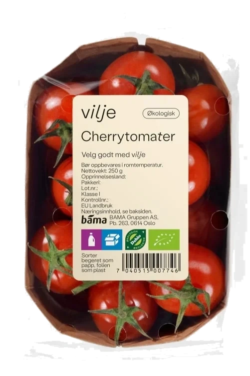 Cherrytomat Rød 250g Økologisk