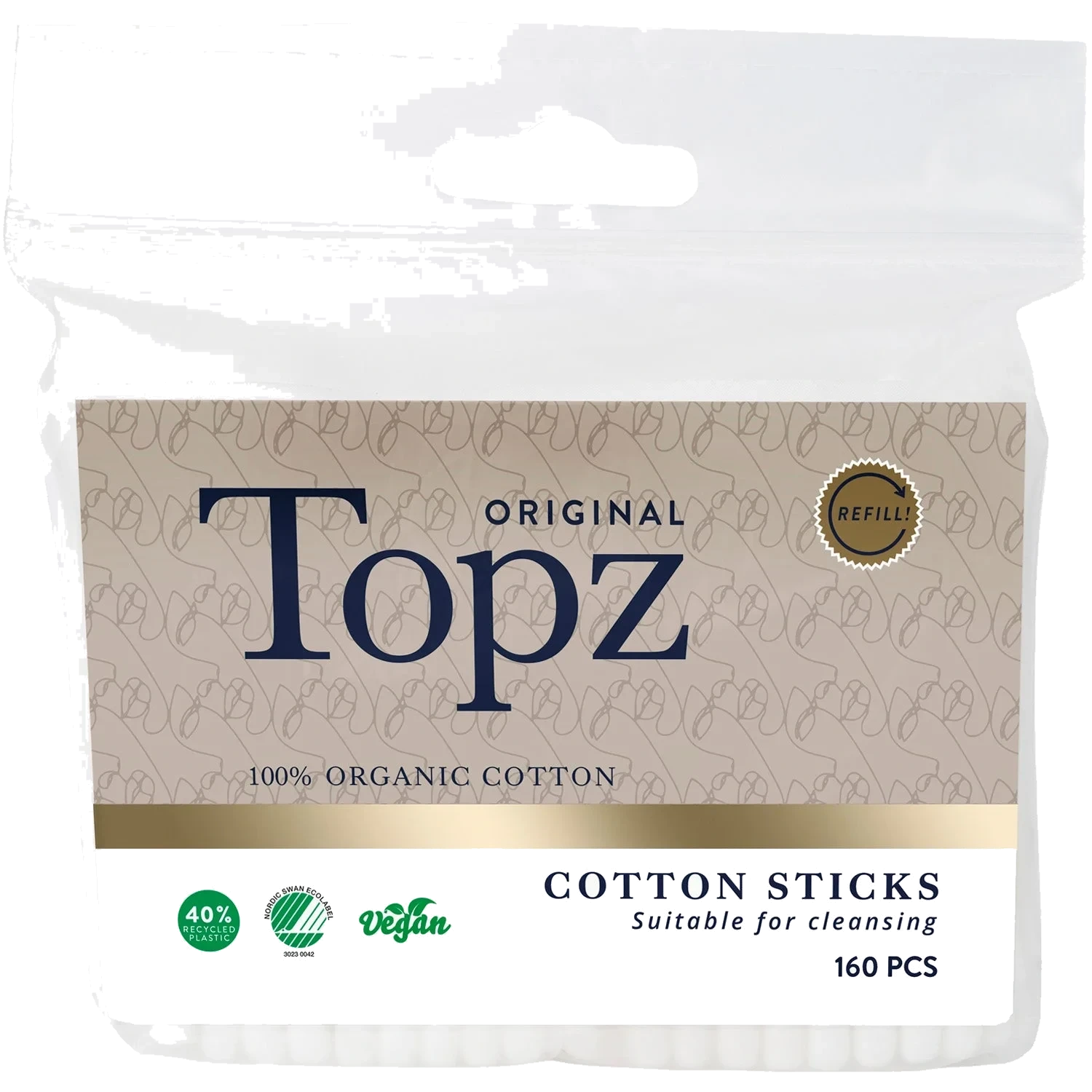 Topz Premium Refill Cotton Sticks