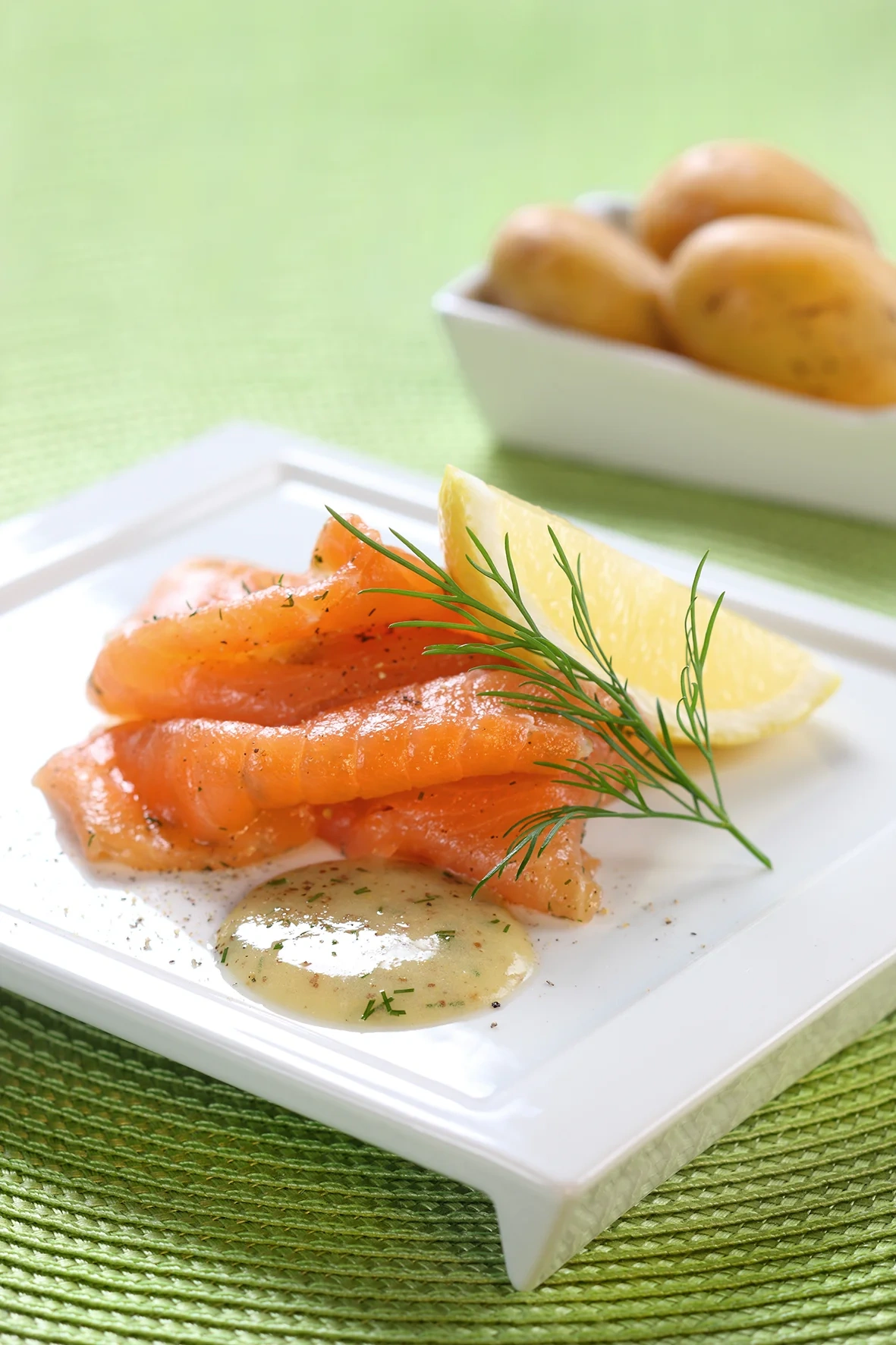 Gravad lax skivad
