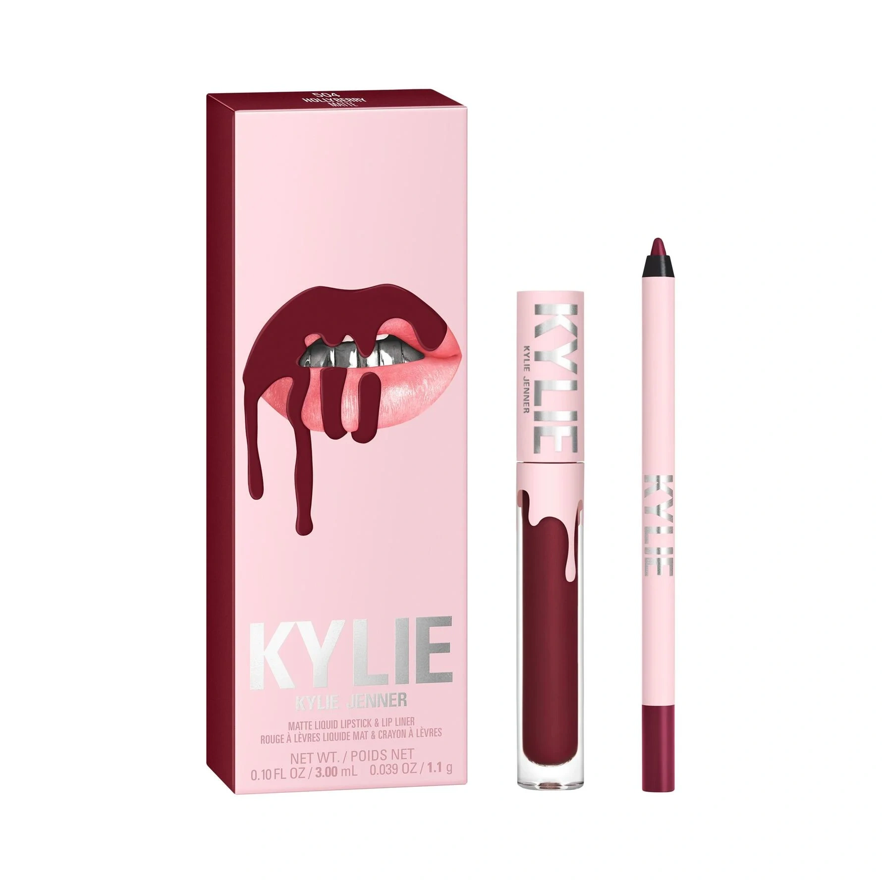 Kylie Cosmetics Matte Lip Kit 504 Hollyberry