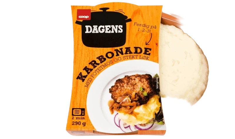 Coop Dagens Karbonade med Løk & Potetmos 290g