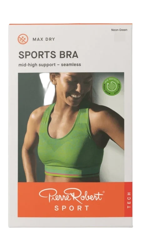 Sports Bra Mid-High Neon Xl Pierre-Robert