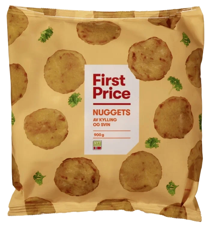Nuggets m/Kylling&Svin 900g First Price