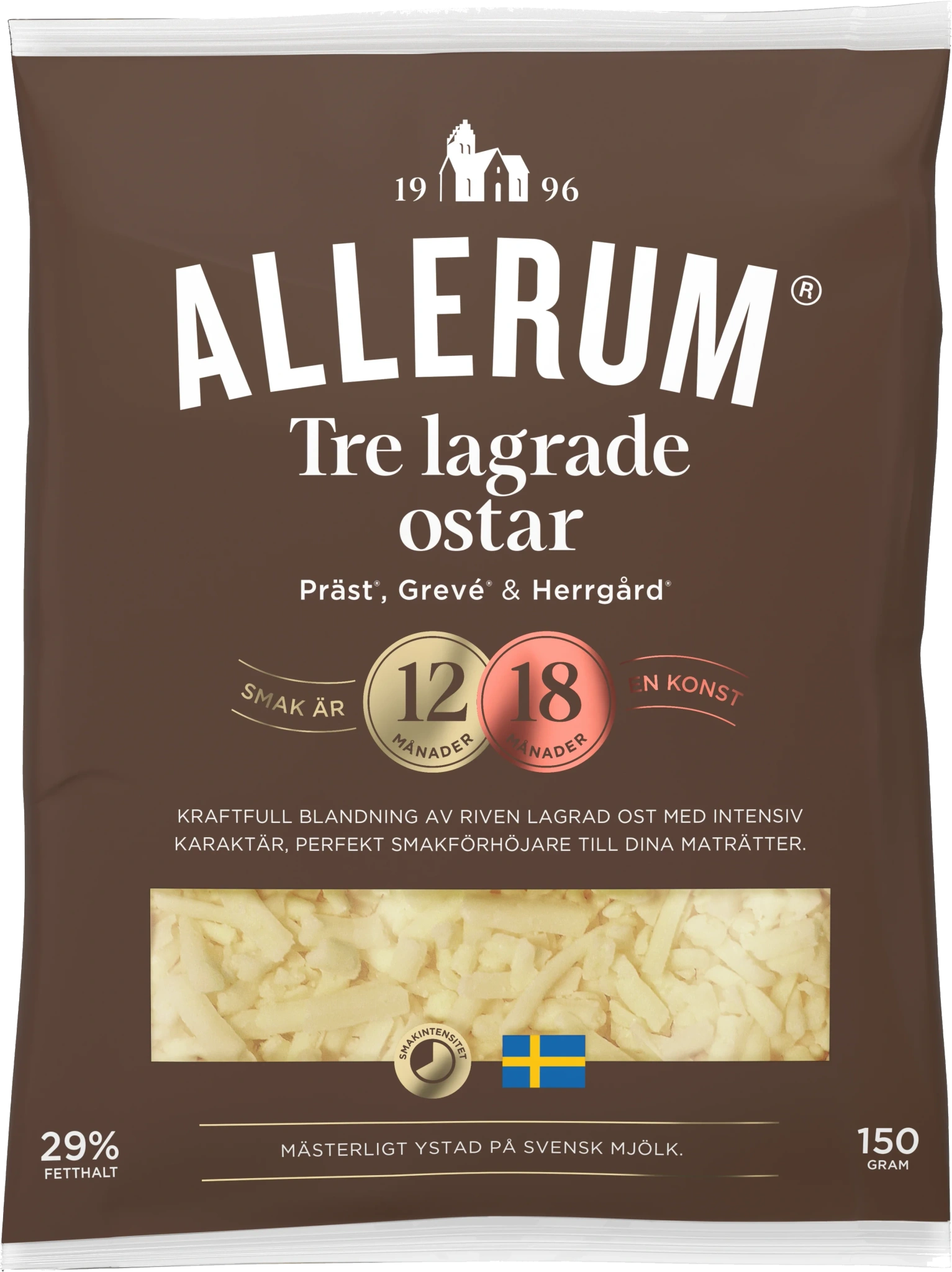 Tre lagrade ost