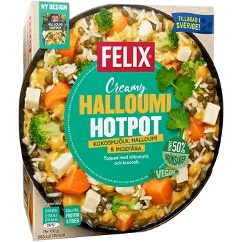 Creamy Halloumi Hotpot
