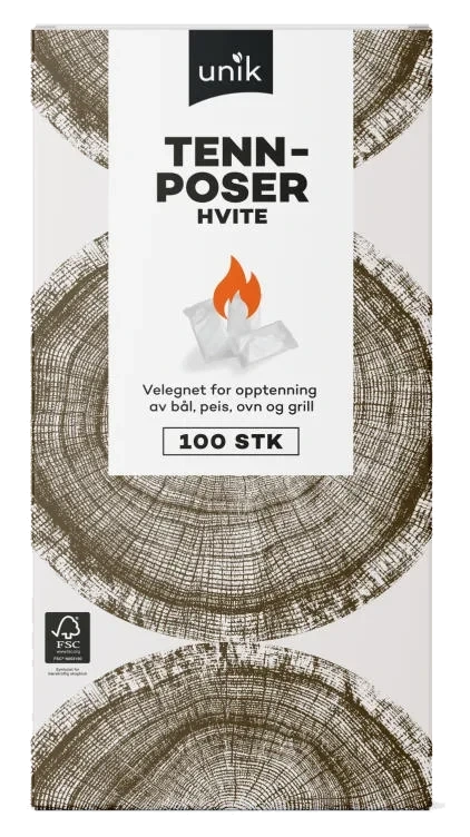 Opptenningsposer 100stk Unik