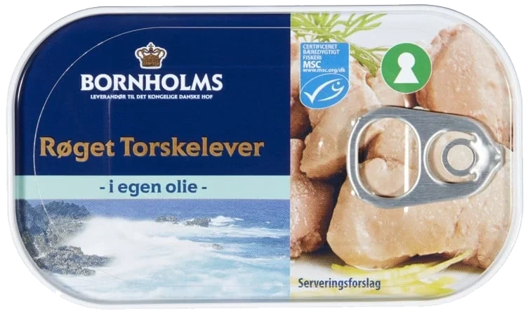 Torskelever røkt i egen olje 120g
