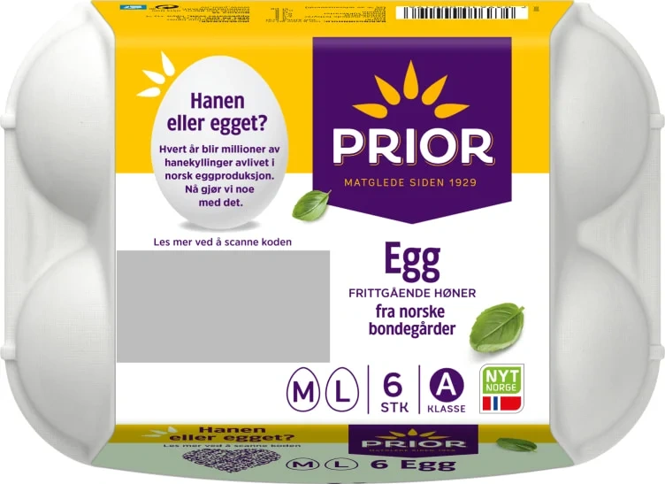 Egg ML frittgående 6stk
