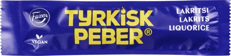 Lakrisstang Tyrkisk Peber 20g Fazer