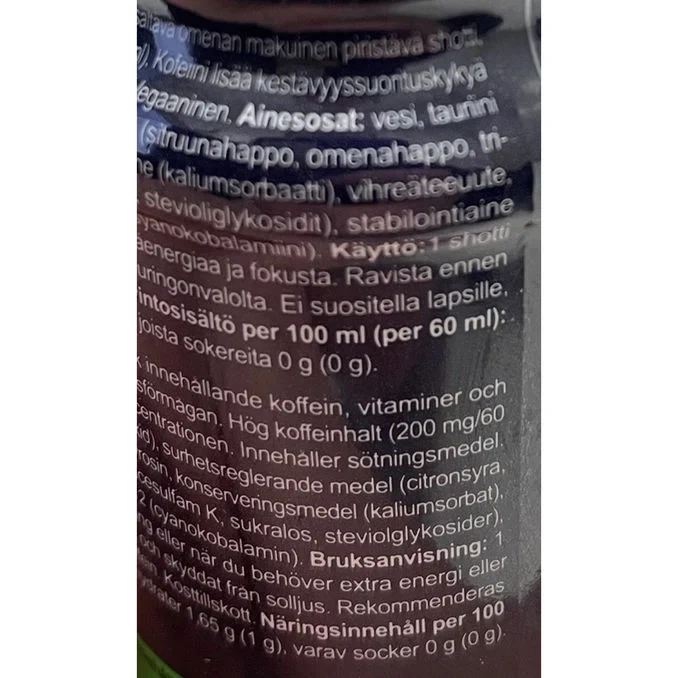 Energy Shot Äpple 12-pack