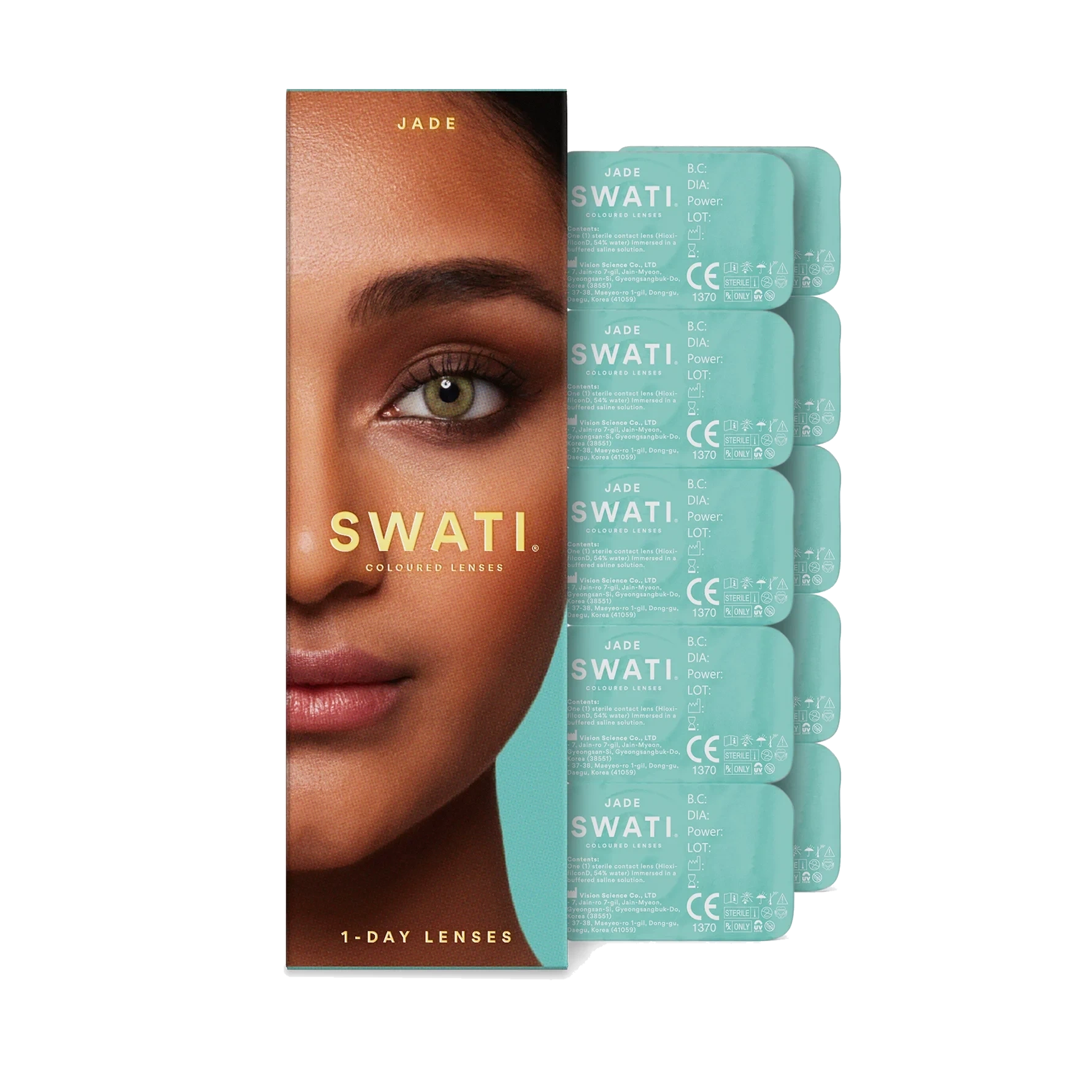 SWATI Cosmetics Coloured Lenses Jade 1-Day Lenses