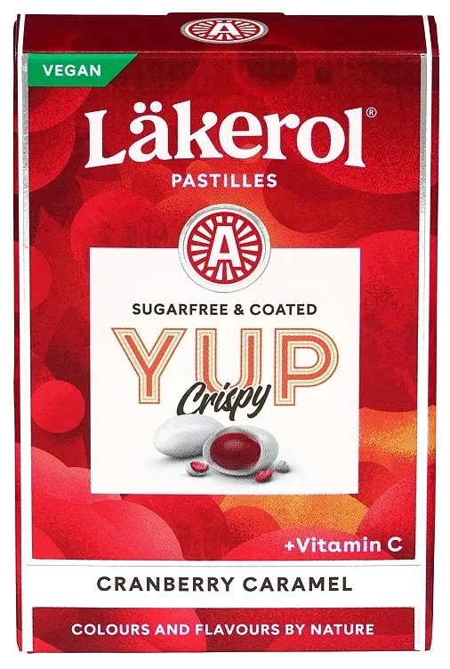 Läkerol Yup Crispy Cranberry 40g