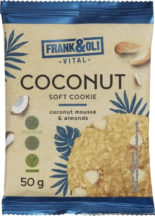 Coconut Frank&Oli Soft Cookies glutenfri 50g
