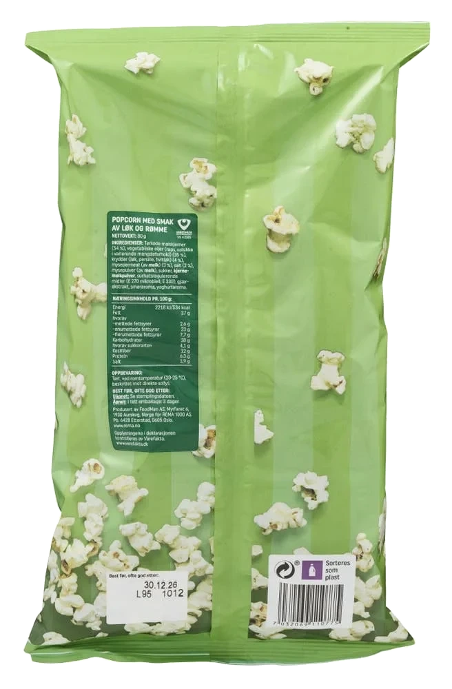 R Popcorn Sour cream & onion