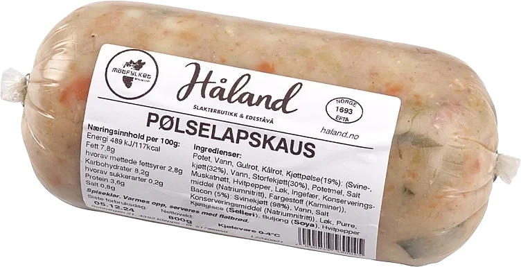 Pølselapskaus 800g Håland Kjøtt