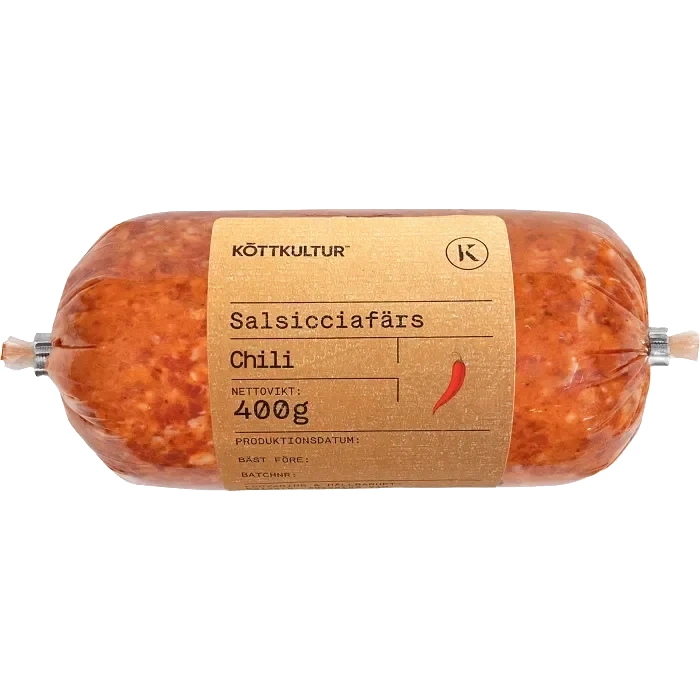 Salsicciafärs Färsk Chili 400g Köttkultur
