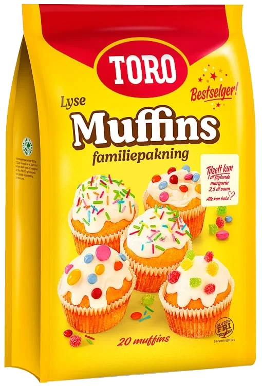Toro Lyse Muffins Storpakning 5x520g