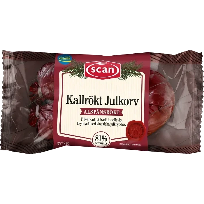 Julkorv Kallrökt 375g Scan