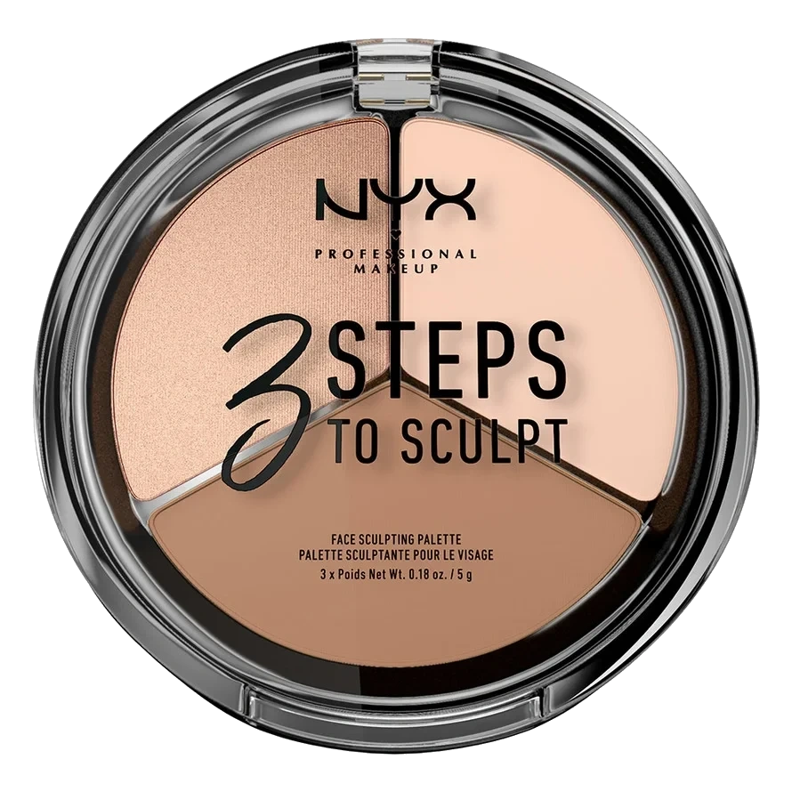 NYX PROFESSIONAL MAKEUP 3 Steps To Sculpt Face Palette Fair