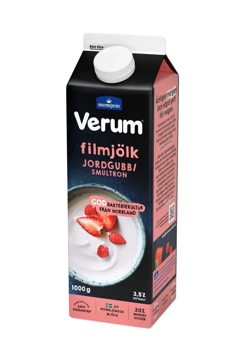 Filmjölk 3.5% Jordgubb/Smultron