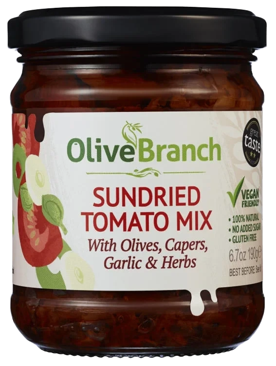 Tomater Soltørkede Mix 190g Olivebranch