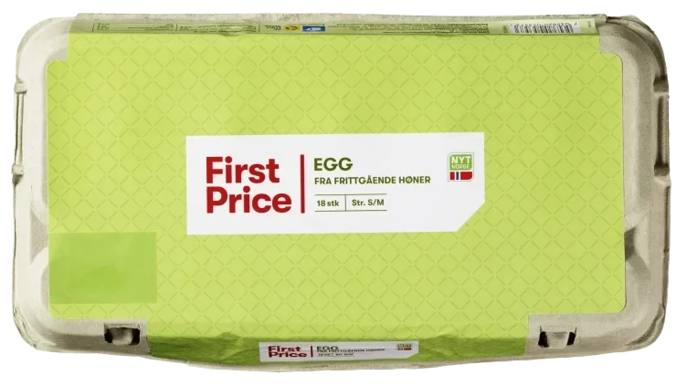 Egg Frittgående 18stk S/M First Price