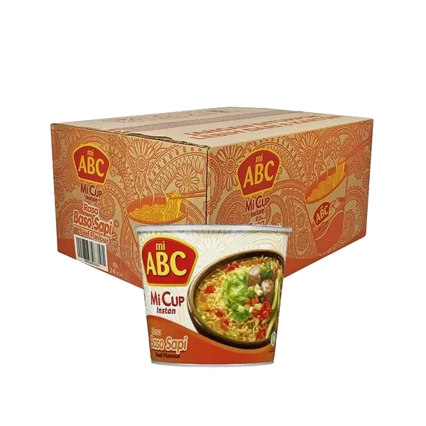 Nudler i kopp - Beef Flavour (Kartong 24stk)