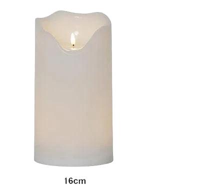 LED Blockljus Flamme Grand 16x30cm