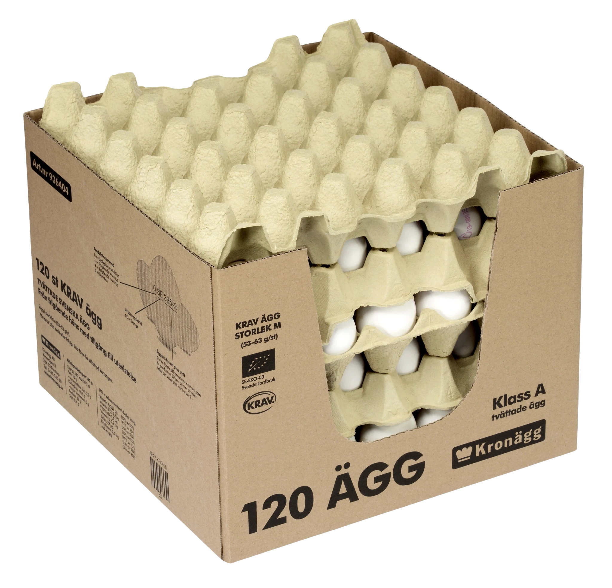 KRAV ÄGG Lösvikt