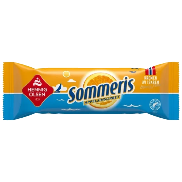 Sommeris Appelsin Sorbet med Sjokoladeovertrekk 90ml