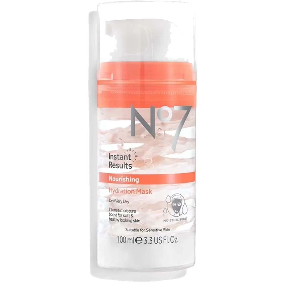 No7 Instant Results Nourishing Hydration Mask for Moisturisation, Brightness