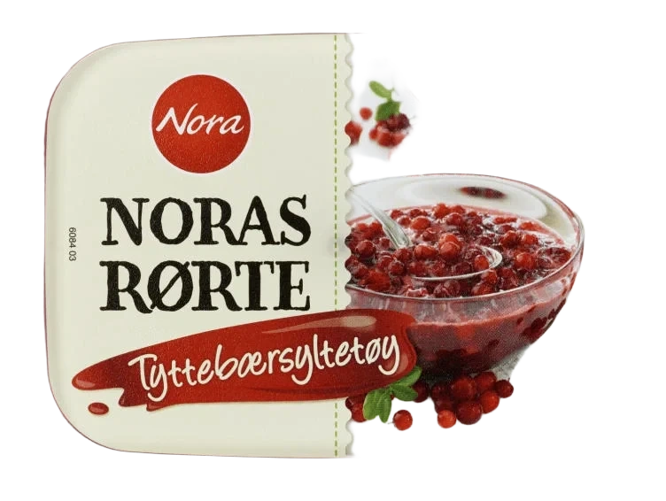 Tyttebærsyltetøy Rørte 280g Nora