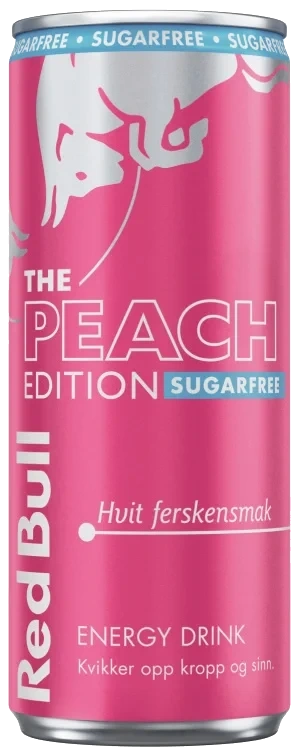 Red Bull Sukkerfri Peach Edition 0,25l