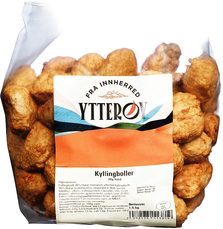 Kyllingboller Ytterøy 1,5kg, Frys