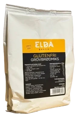 Elda Glutenfri Grovbrødmiks med Chia