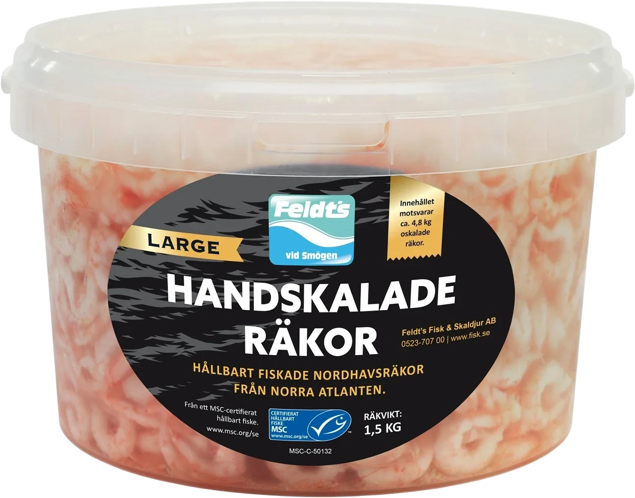 FELDT'S FISK & SKALLDYR AS Håndpillede Reker i Lake Store