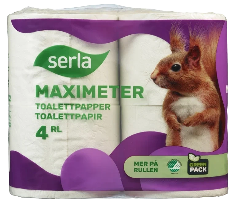 Toalettpapir Maximeter 4rl Serla