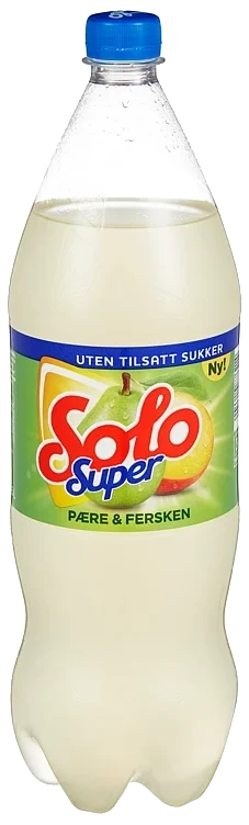 Solo super pære & fersken  8x1,5l