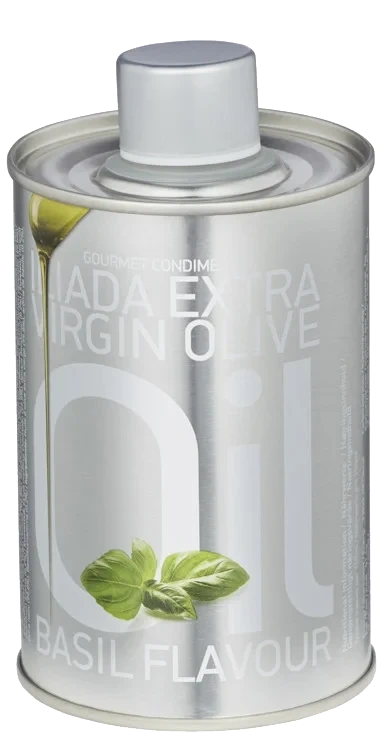 Olivenolje extra virgin med basilikum   250ml