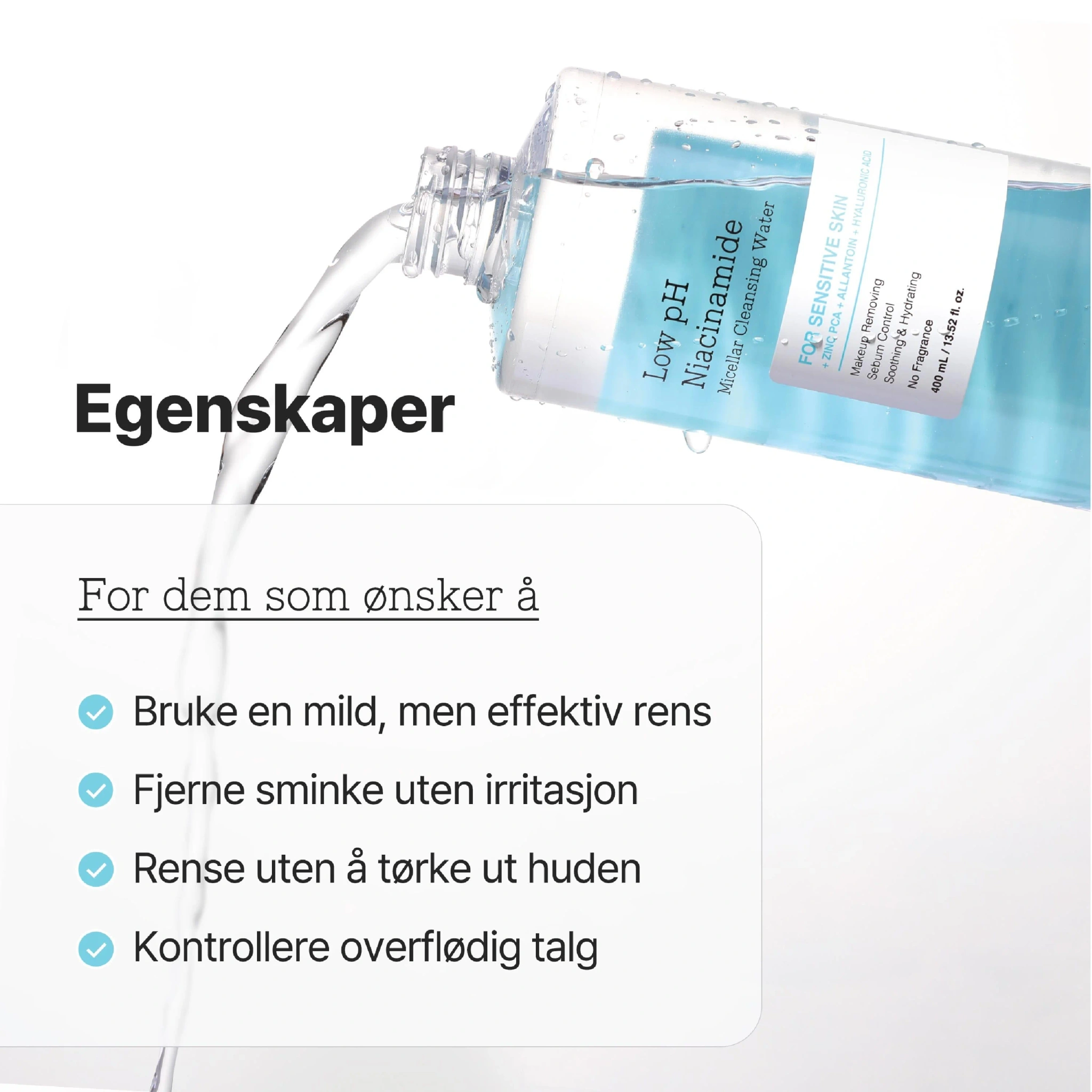 Low pH Nia Cleansing water