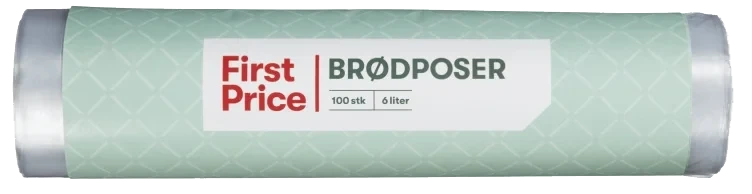 Brødposer 6l 100stk First Price